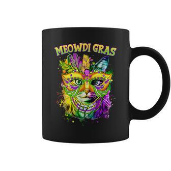 Meowdi Gras Mardi Gras Cat Lover New Orleans Louisiana Usa Coffee Mug - Monsterry DE