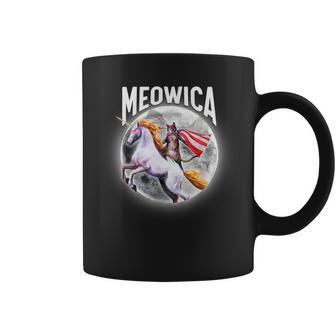 Meowica Total Solar Eclipse 2024 Cat Unicorn Coffee Mug - Thegiftio UK