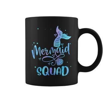 Mermaid Squad Cute Girls Birthday Squad Mermaid Tail Party Coffee Mug - Seseable
