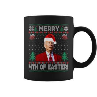 Merry 4Th Of Easter Joe Biden Christmas Ugly Sweater Coffee Mug | Mazezy AU
