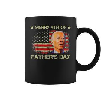 Merry 4Th Of Fathers Day Biden Us Flag 4Th Of July Coffee Mug - Thegiftio UK