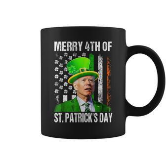 Merry 4Th Of St Patrick's Day Joe Biden Leprechaun Hat Coffee Mug | Mazezy DE