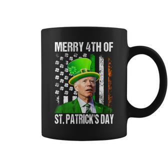 Merry 4Th Of St Patrick's Day Joe Biden Leprechaun Hat Coffee Mug - Seseable