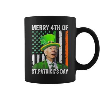 Merry 4Th Of St Patrick's Day Joe Biden Leprechaun Hat Coffee Mug - Monsterry CA