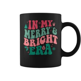 In My Merry And Bright Era Cute Groovy Retro Xmas Christmas Coffee Mug - Thegiftio UK