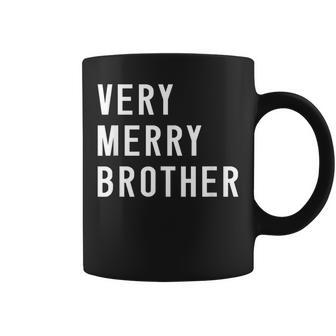 Very Merry Brother Family Matching Christmas Coffee Mug - Seseable