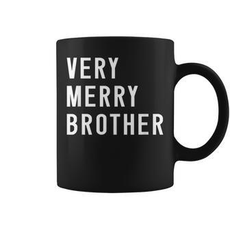 Very Merry Brother Family Matching Christmas Coffee Mug | Seseable CA