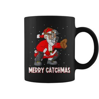 Merry Catchmas Christmas Santa Claus Baseball Catcher Xmas Coffee Mug - Thegiftio UK