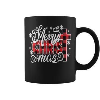 Merry Christ Mas Christian Jesus Christmas Pjs Xmas Pajamas Coffee Mug - Monsterry