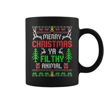 Merry Christmas Animal Filthy Ya Xmas Pajama Coffee Mug | Mazezy
