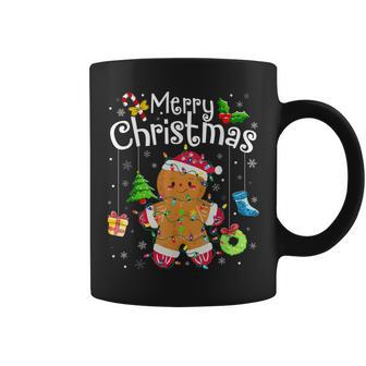 Merry Christmas Gingerbread Man Xmas Cookie Coffee Mug | Mazezy