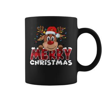 Merry Christmas Reindeer Family Matching Reindeer Coffee Mug | Mazezy