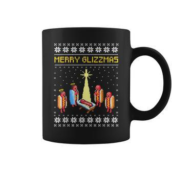 Merry Glizzmas Tacky Christmas Sweater Pajamas Coffee Mug | Mazezy