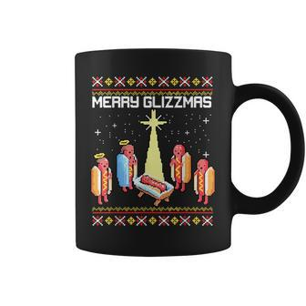 Merry Glizzmas Tacky Merry Christmas Hotdogs Coffee Mug - Monsterry