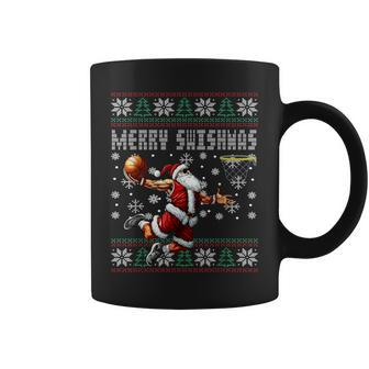 Merry Swishmas Ugly Christmas Basketball Christmas Women Coffee Mug | Mazezy