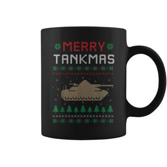 Merry Tankmas Battle Tank Military Ugly Christmas Sweater Coffee Mug - Monsterry UK