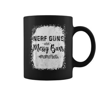 Messy Buns And Nerf Guns Mom Of Both Coffee Mug | Crazezy DE