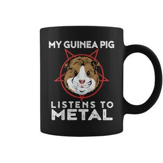 Metal Guinea Pig Goth And Heavy Metal Animal Coffee Mug - Monsterry DE