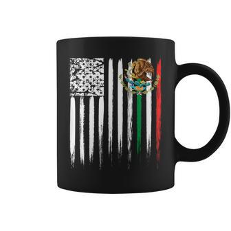 Mexican American Flags T Coffee Mug - Monsterry AU