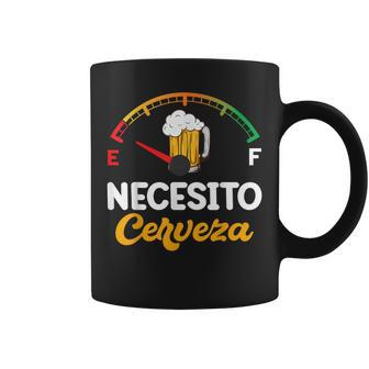 Mexican Beer Necesito Cerveza Sayings Coffee Mug - Monsterry