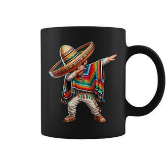 Mexican Boy Dabbing Poncho Cinco De Mayo Coffee Mug | Mazezy DE