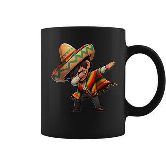 Mexican Boy Dabbing Poncho Cinco De Mayo Coffee Mug - Monsterry