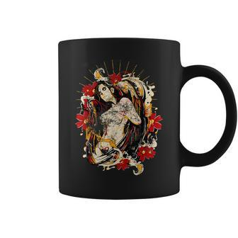 Mexican Tattoo Pin-Up Retro Vintage Day Of The Dead Coffee Mug - Monsterry DE