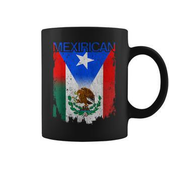 Mexirican Mexico Flag Puerto Rico Flag Boricua Chicano Coffee Mug - Monsterry