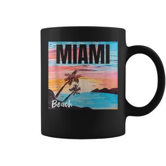 Miami Beach Florida Miami Palm Trees Coffee Mug - Monsterry