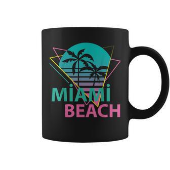 Miami Beach Florida Proud Floridian Retro Palms Trees Coffee Mug - Thegiftio UK