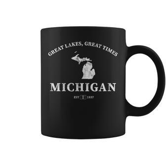 Michigan Great Lakes Great Times Coffee Mug - Monsterry