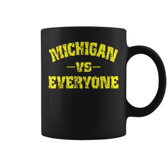 Michigan Vs Everyone Battle Coffee Mug - Monsterry