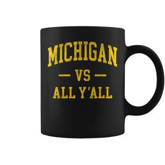 Michigan Vs All Y'all Throwback Classic Coffee Mug | Mazezy UK