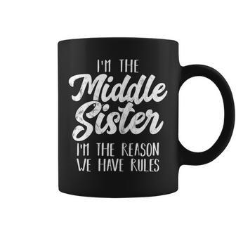 Middle Sister Matching Sibling Sisters Coffee Mug - Thegiftio UK