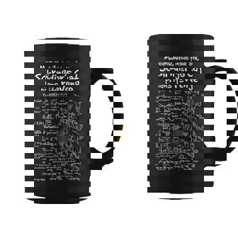 Mientras Tanto Dentro De La Caja El Gato De Schrodinger Planea Suenganza Manga Larga Taza de café - Regaloses