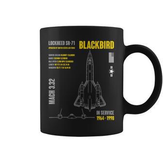 Military Aircraft Lockheed Sr-71 Blackbird Usaf Coffee Mug - Monsterry