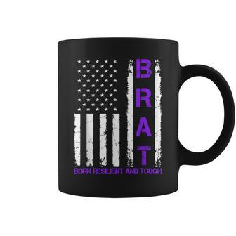 Military Child Us Flag Born Resilient And Tough Brat Coffee Mug - Monsterry CA