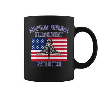 Military Freefall Parachutist Instructor Front Coffee Mug - Monsterry