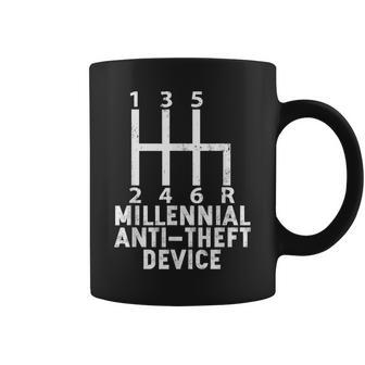 Millennial Anti Theft Device Stick Shift Coffee Mug - Monsterry UK