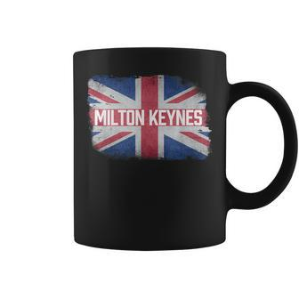 Milton Keynes United Kingdom British Flag Vintage Souvenir Coffee Mug - Thegiftio UK