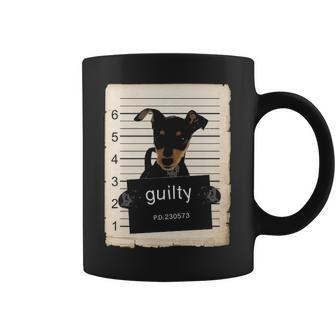 Miniature Doberman Pinscher Dog Shot Bad Dog Coffee Mug | Mazezy