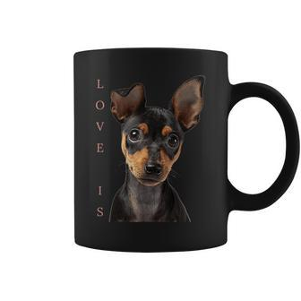 Miniature Pinscher Dog Mom Dad Love Puppy Pet Coffee Mug - Monsterry