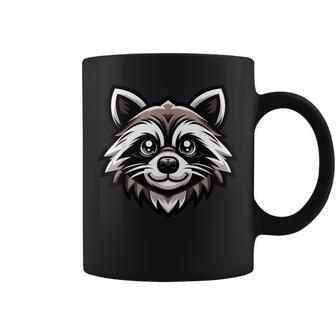 Mischievous Raccoon Face Wildlife Animal Lover Coffee Mug - Monsterry DE