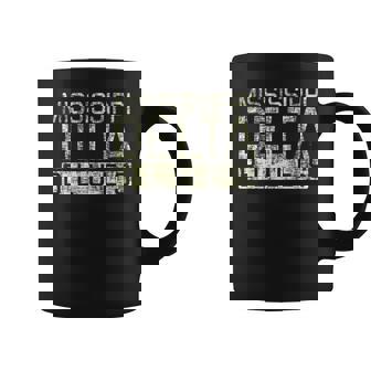 Mississippi Delta Blues Retro Envejecida Manga Larga Taza de café - Regaloses