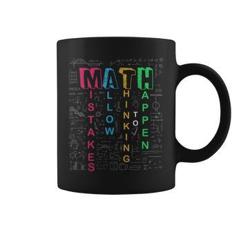 Mistakes Allow Thinking To Happen School Math Teacher Coffee Mug - Monsterry UK
