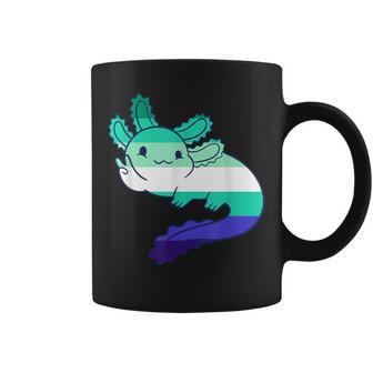 Mlm Flag Mlm Pride Axolotl Gay Male Flag Lgbt Mlm Coffee Mug - Monsterry DE