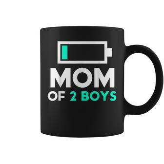 Mom Of 2 Boys From Son To Birthday Women Coffee Mug - Monsterry AU