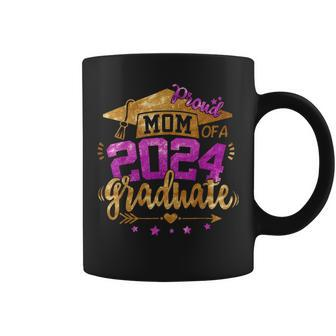 Mom Of A 2024 Graduate Senior 24 College Proud Mother Mama Coffee Mug - Monsterry AU