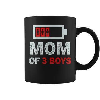 Mom Of 3 Boys From Son Birthday Women Coffee Mug | Mazezy CA