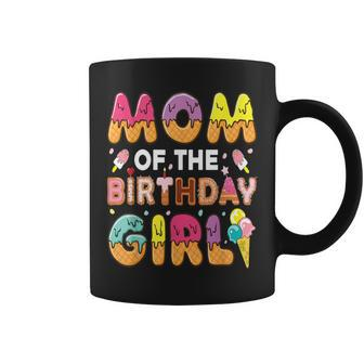 Mom Of The Birthday Bday Girl Ice Cream Birthday Party Coffee Mug | Mazezy